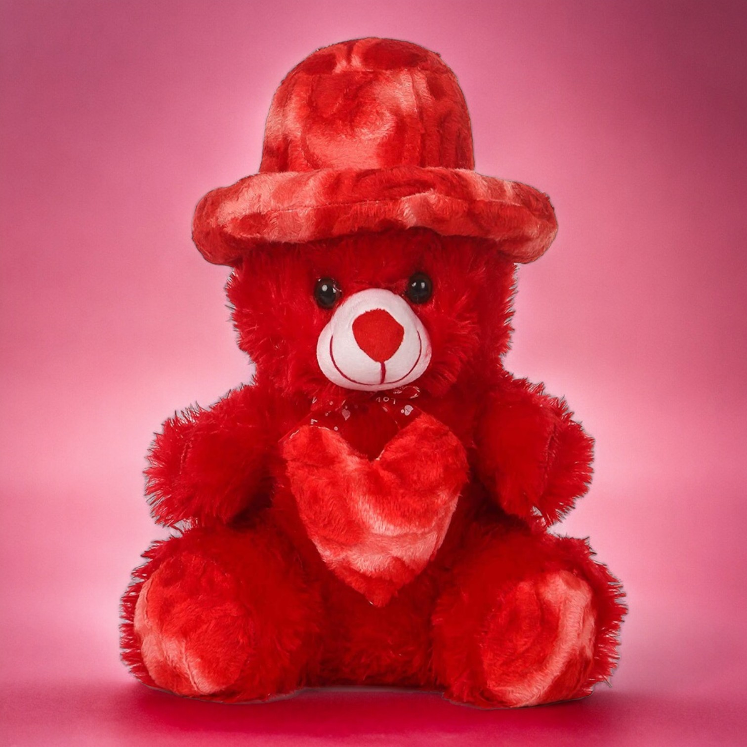 ReneReit Cartoon Stuffed Soft Toy Gift for Kids Girls (Red Cap Teddy )
